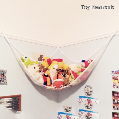 

Toy Hammock Toy Storage Net for Stuffed Animals - Top Quality Hammock by Kidde Time White