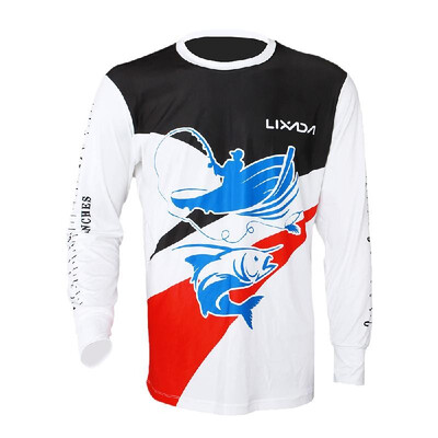 

Lixada Long Sleeve Fishing Shirt UPF 50 Sun Protection Fishing Clothing Quick Drying Breathable Loose Fit for Men