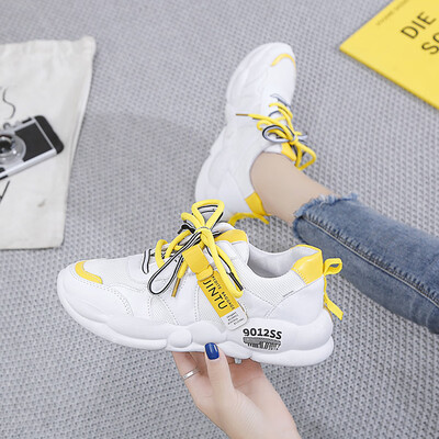 

Net red Super Fire Torre shoes women dazzle color breathable net white ins tide 2019 spring show feet small sneakers