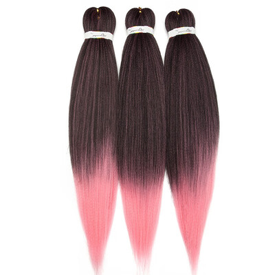 

26 Inches Pre-stretched Braiding Hair Professional Itch Free Synthetic Fiber Corchet Braids Yaki Texture Hair Extensions EZ Braid