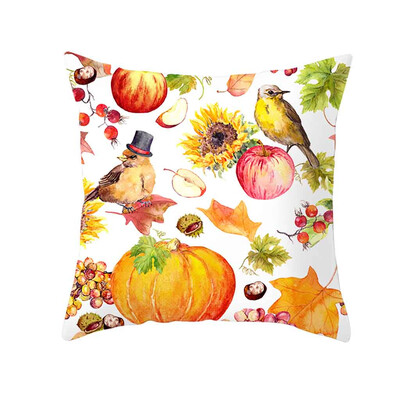 

Siaonvr Fall Halloween Pumpkin Pillow Case Waist Throw Cushion Cover Sofa Home Decor
