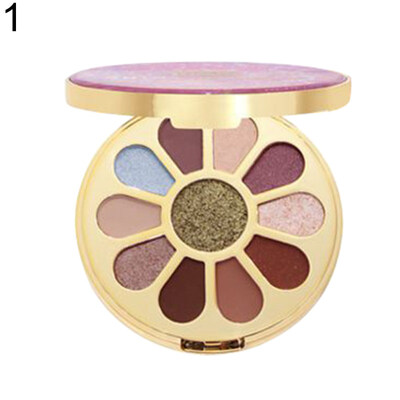 

Flower Waterproof 11 Color Glitter Eyeshadow Palette Silky Non Smudge Eye Makeup