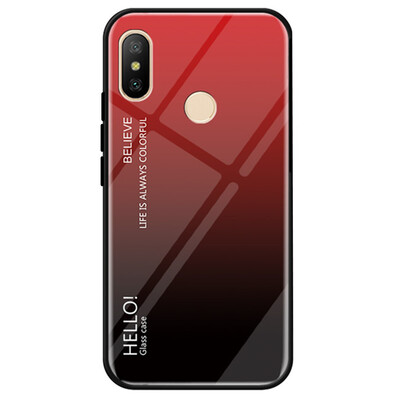 

Gradient Tempered Glass Case Cover for Xiaomi Mi 8