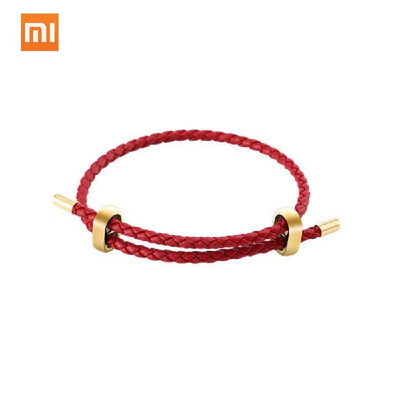 

Original Xiaomi Mijia LUCKYME Wild Genuine Leather String Rope Pull Bracelet 25cm 44cm Men Women Bracelet Band