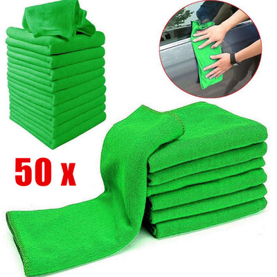 

50pcs Microfiber Cleaning Washing Cloth No-Scratch Car Polishing Detailing Towel