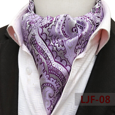 

Yongfeng tie spot 2019 new large pattern polyester jacquard mens scarf retro mens tie