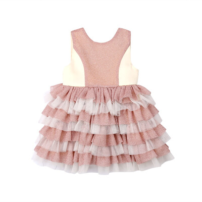

Baby Kids Girl Party Bow Princess Dress Flower Wedding Bridesmaid Formal Dresses