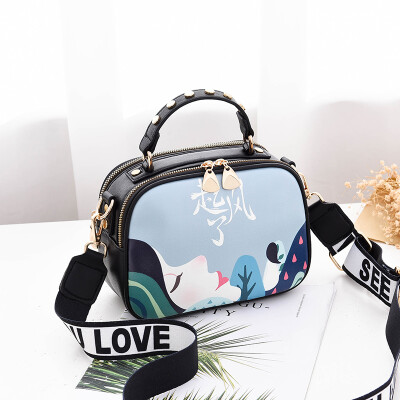 

Shangxin Female 2018 Chaohuan Edition Girls Simple Fashion Hand-held Bill of Lading Room Slant Bag