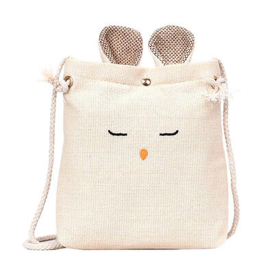 

Cute Women Rabbit Shape Cotton Linen Small Shoulder Bag Crossbody Bag