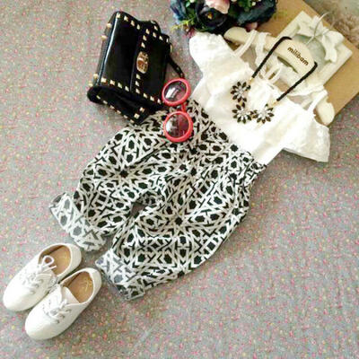 

2PCS Sweet Casual Baby Girls Kids Lace Blouse ShirtHarem Pants Outfits Clothes