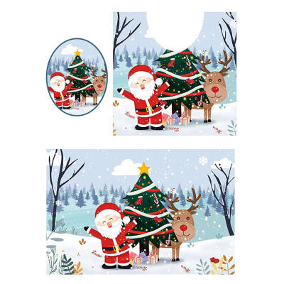 

Christmas Santa Clause Waterproof Bathroom Anti-skid Toilet Floor Sticker