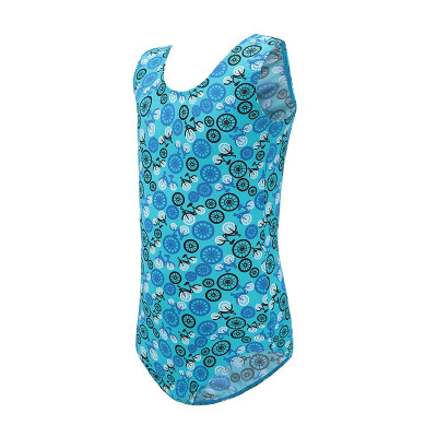 

YI QIAN WU printed halter body suit large elasticity quick-drying