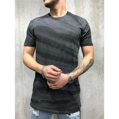 

Mens Loose Fit O Neck Short Sleeve Muscle Tee Shirts Casual T-shirt Tops Blouse