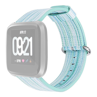 

〖Follure〗Woven Nylon Pattern Replacement Band StrapFilm TPU Cover For Fitbit Versa Lite