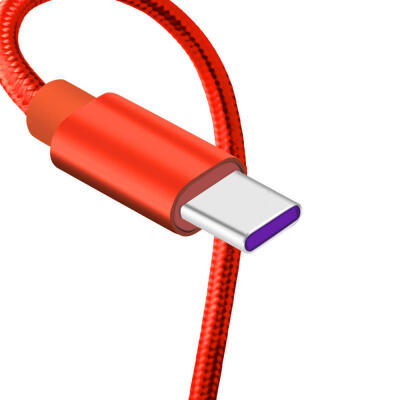 

Durable Nylon Braided USB To Type-C 5A Fast Charging Data Cable For Mobile Phones-2m