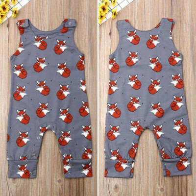 

UK STOCK Newborn Baby Boy Girl Fox One-Pieces Romper Jumpsuit Outfits Clothes