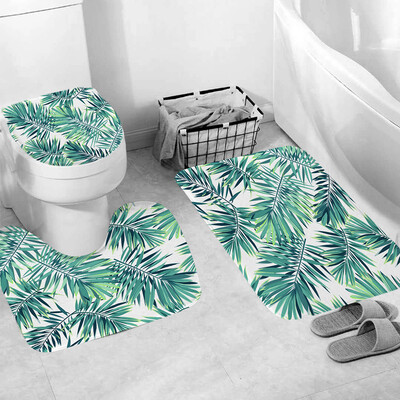 

Gobestart 3pcs Non-Slip Fish Scale Bath Mat Bathroom Kitchen Carpet Doormats Decor