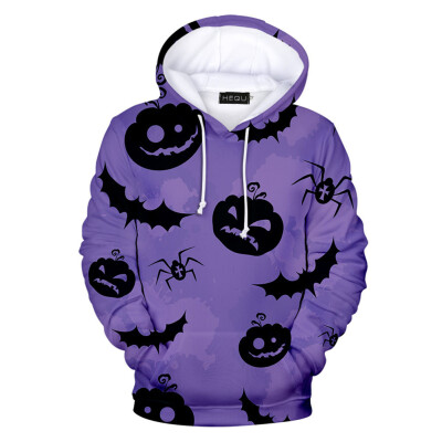 

2019 Fashion Men Halloween Hoodie Graphic Printed Sweatshirt Hooded Long Sleeve Hoodie Halloween 3D Sweatshirt