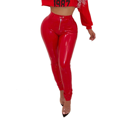 

Tailored Womens Warm Leather Stretch Pants Plus Velvet Thickening Slim Leggings Trousers