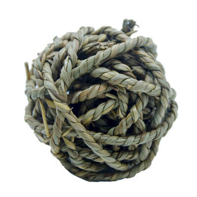 

Natural Straw Ball Pets Parrot Bite Teeth Cleaning Toys for Small Rodents