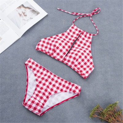 

Roseonmyhand Women Flower Print Bikinis Set Beachwear Set Push Up Bandage Swimsuit Swimmer