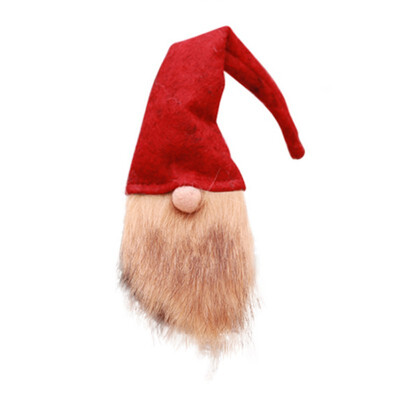 

New Hot Party DIY Long Beard Santa Claus Christmas Xmas Elf Bottle Set Year Dinner Party Decorations Home Festival Party Supplies