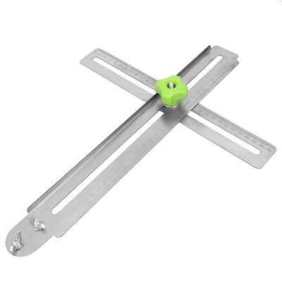 

Greensen Multi-functional Tile Hole Locator Drilling Ruler Universal Stainless Steel Punching Tool