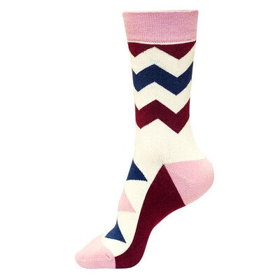 

Casual Autumn Winter Women Cotton Socks Contrast Color Novelty Funny Soft Warm Hosiery