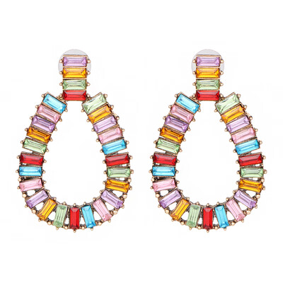 

2019 za Natural Stone Beads Drop Earrings For Women Vintage Crystal Bird Pendant Dangle Earrings Statement Jewelry