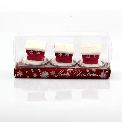 

Toponeto Christmas Candles Santa Snowman Candles Party Wedding Festival Decoration 3PC