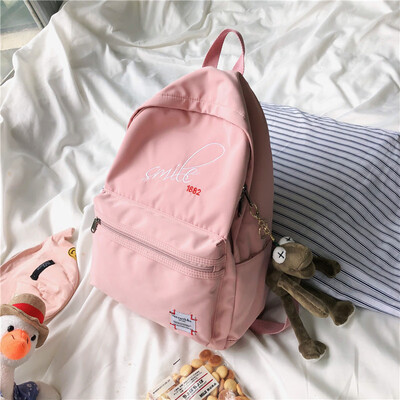 

Schoolbag female Korean version of high school students in junior high school ins style department simple Mori department shoulder