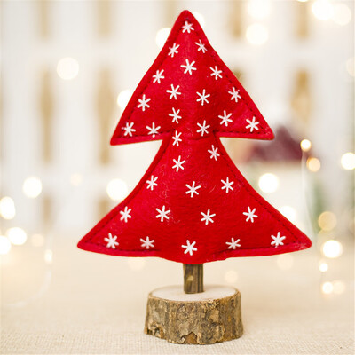 

Toponeto Merry Christmas Tree Cloth Desk Decoration Toy Doll Gift Office Home Children