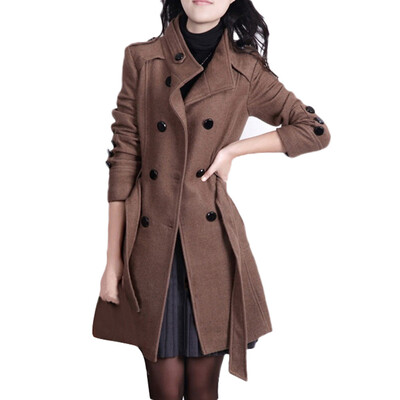 

〖Follure〗Women Fashion Loose Winter Warm Long Sleeve Button Button Jacket Coat With Belt