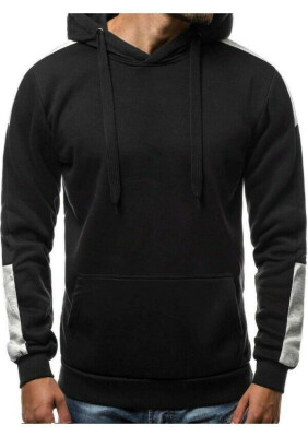 

Men Gym Hoodie Long Sleeve Hoodies Sweatshirt Casual Workout Pullover Top Coat