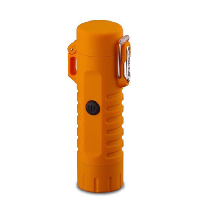 

Outdoor Camping Flashlight LED Light Multi-function USB Waterproof Double ARC Charging Lighter Portable Self-defensive Lighting