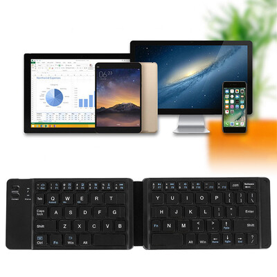 

USB Charging Mini Bluetooth Wireless Folding Keyboard Computer for IPad for Windows Laptop Mechanical Keyboard