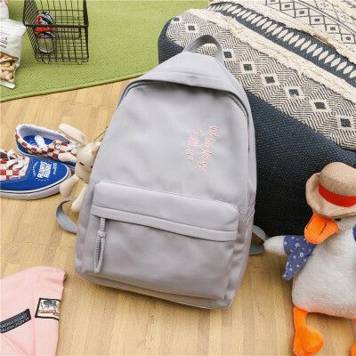 

Junior high school schoolbag female Korean version backpack for senior high school students Uzzangsen simple inswind shoulder bag