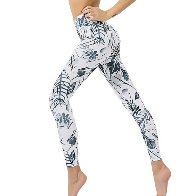 

Tailored Needle Six Line Digital Print Yoga Thread Pants&Hips High Waist Thread Pants