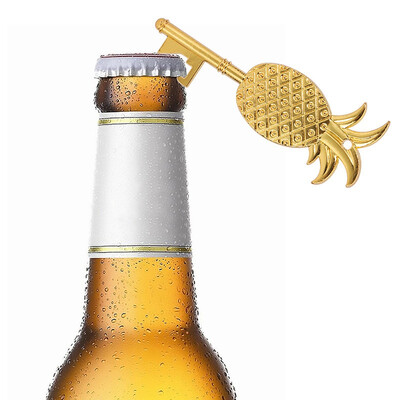 

New Hot Wedding Party Birthday Baby Shower Favor Gift Souvenirs Unique Wine Beer Bottle Opener Golden Pineapple Shaped