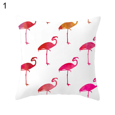 

Solid Color Flamingo Soft Throw Pillow Case Cushion Cover Sofa Bed Car Decor