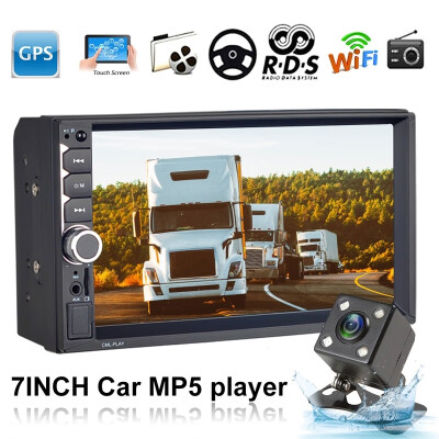 

7 Inch Car MP5 Player Bluetooth Hands-free Stereo Radio USB TF FM Phone Connection Reversing Camera