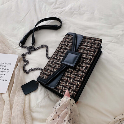 

Summer bag womens bag new 2019 fashion French minority bag Joker shoulder chain messenger bag