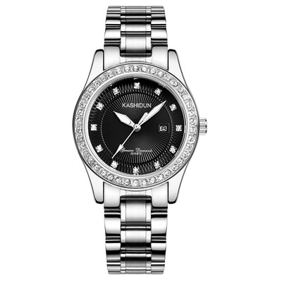 

Caseton steel band ladies watch rhinestone waterproof quartz watch fashion retro watches women