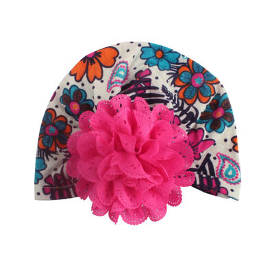 

Infant Toddler Kids Baby Boys Girls Hat Turban Cotton Flower Knot Beanie Hat Cap