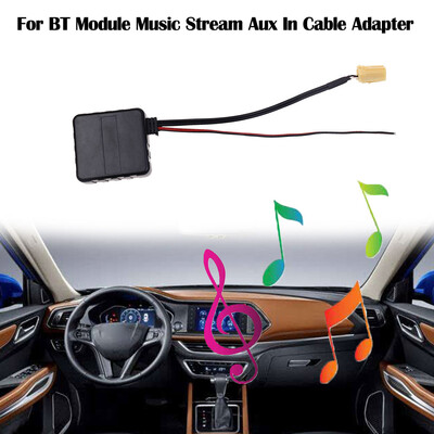 

Tailored Car Stereo 6Pin For BT Module Music Stream Aux In Cable Adapter For 451