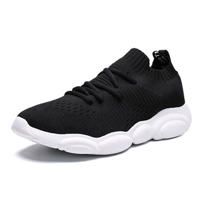 

Breathable flying woven mesh shoes sports casual shoes fitness running shoes bear socks shoes