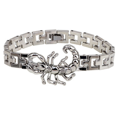 

Scorpion Watch Clasp Chain Bangles Titanium Stainless Steel Bracelets