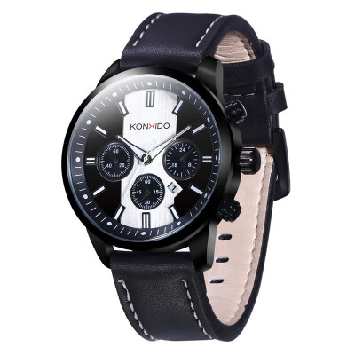 

KONXIDO gallery time 6211 watch mens waterproof quartz casual belt watch men