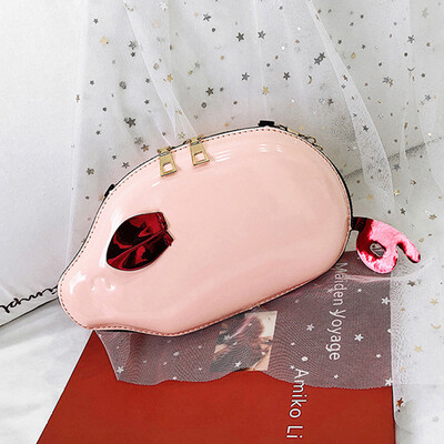 

Tailored Women Spring And Summer Fashion Patent leather Candy Color Cartoon Bag Messenger