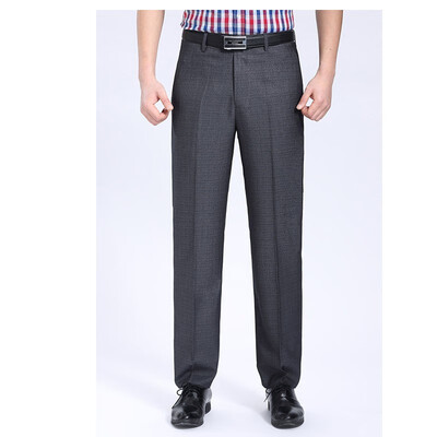 

WENGUANGUO Summer thin section pleated high waist free hot straight loose standard version mens trousers 7944